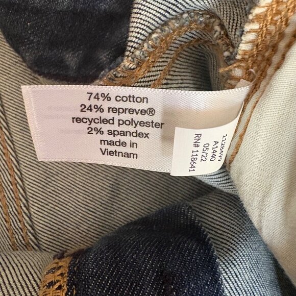 Lane Bryant Womens Plus Size 26 Distressed Denim Jeans With Paint Splatter - Picture 5 of 8